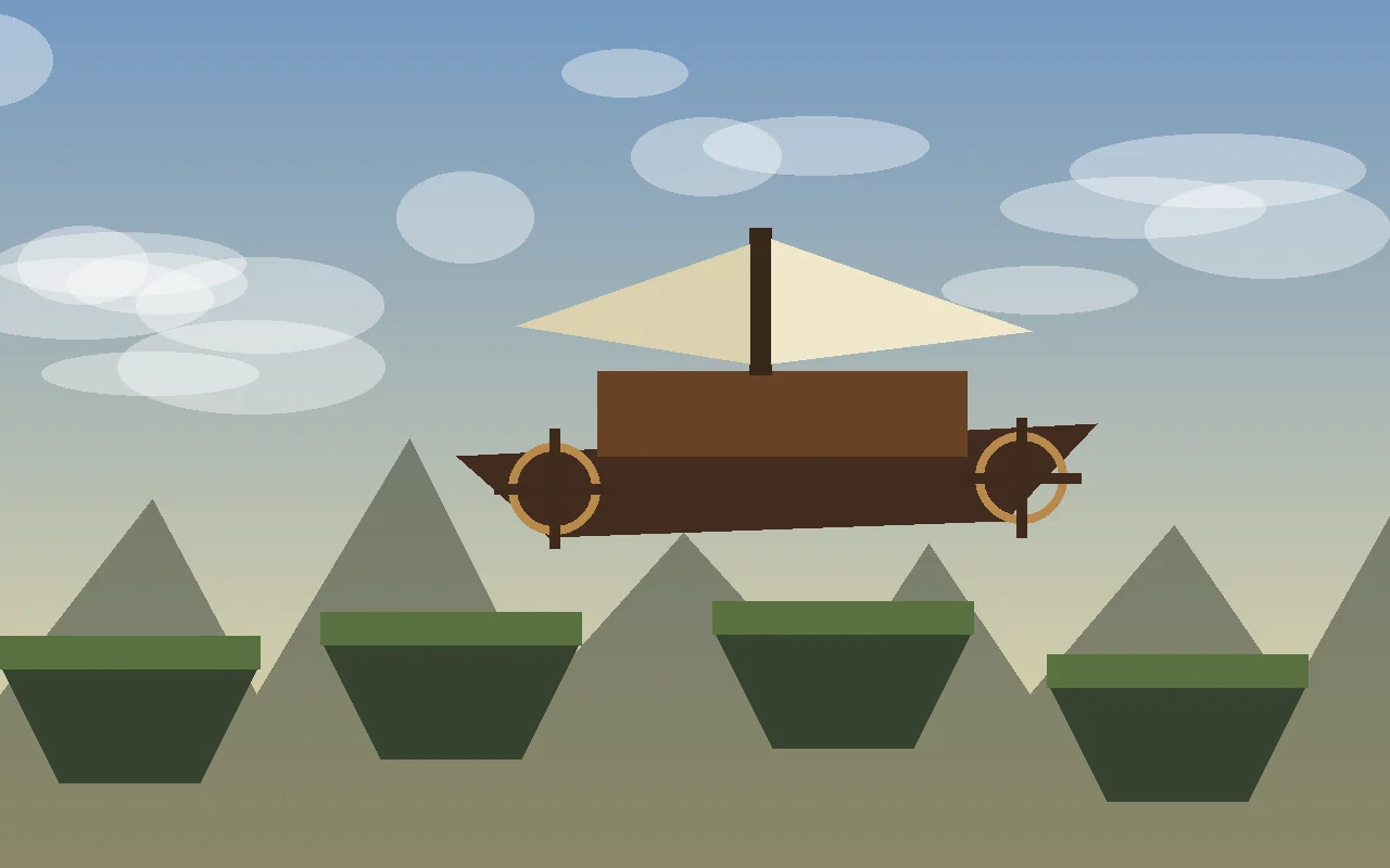 Gameplay-style skyship scene for Valkyrien Skies Mod Performance Settings and Testing Tips